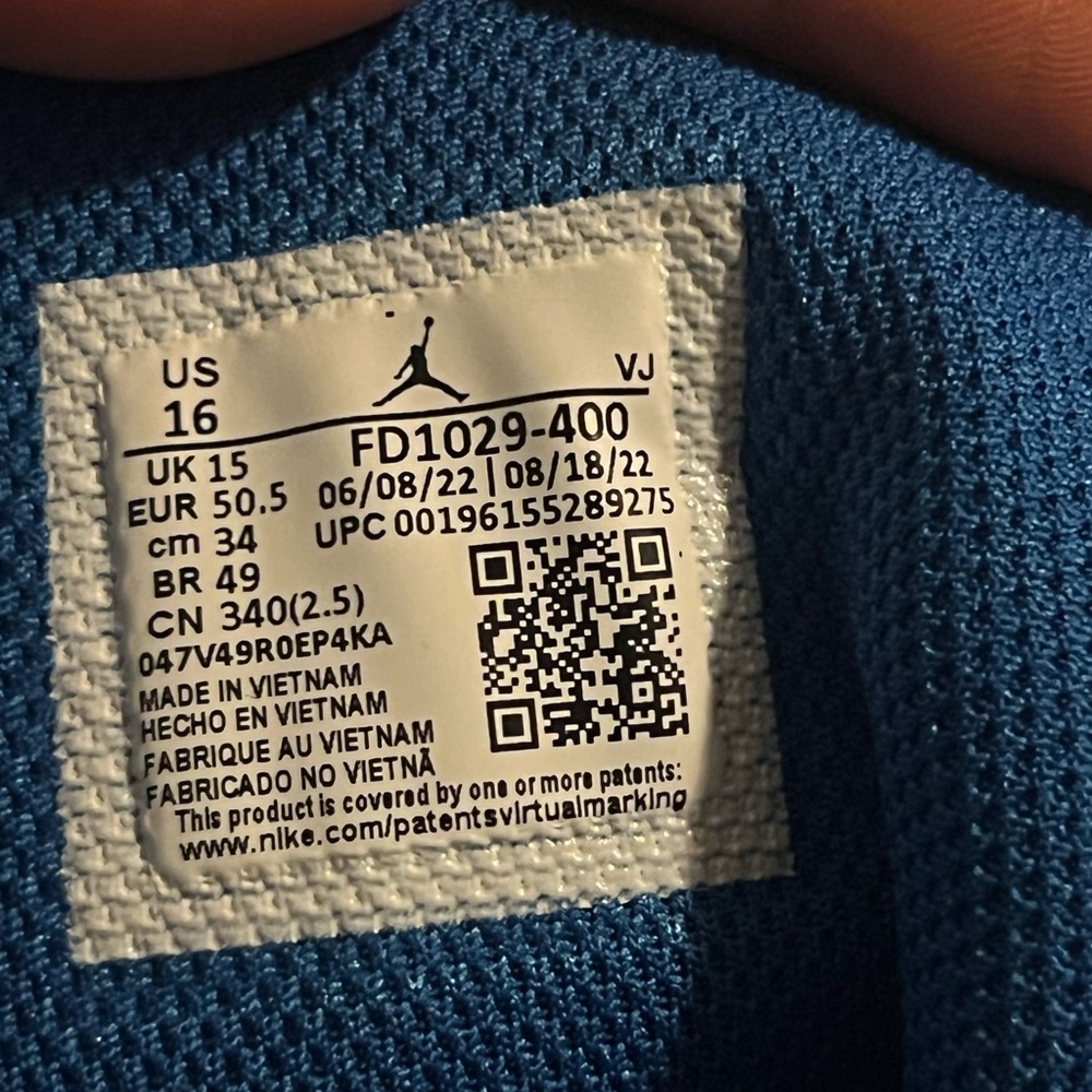 Nike Blue and White Sneakers
